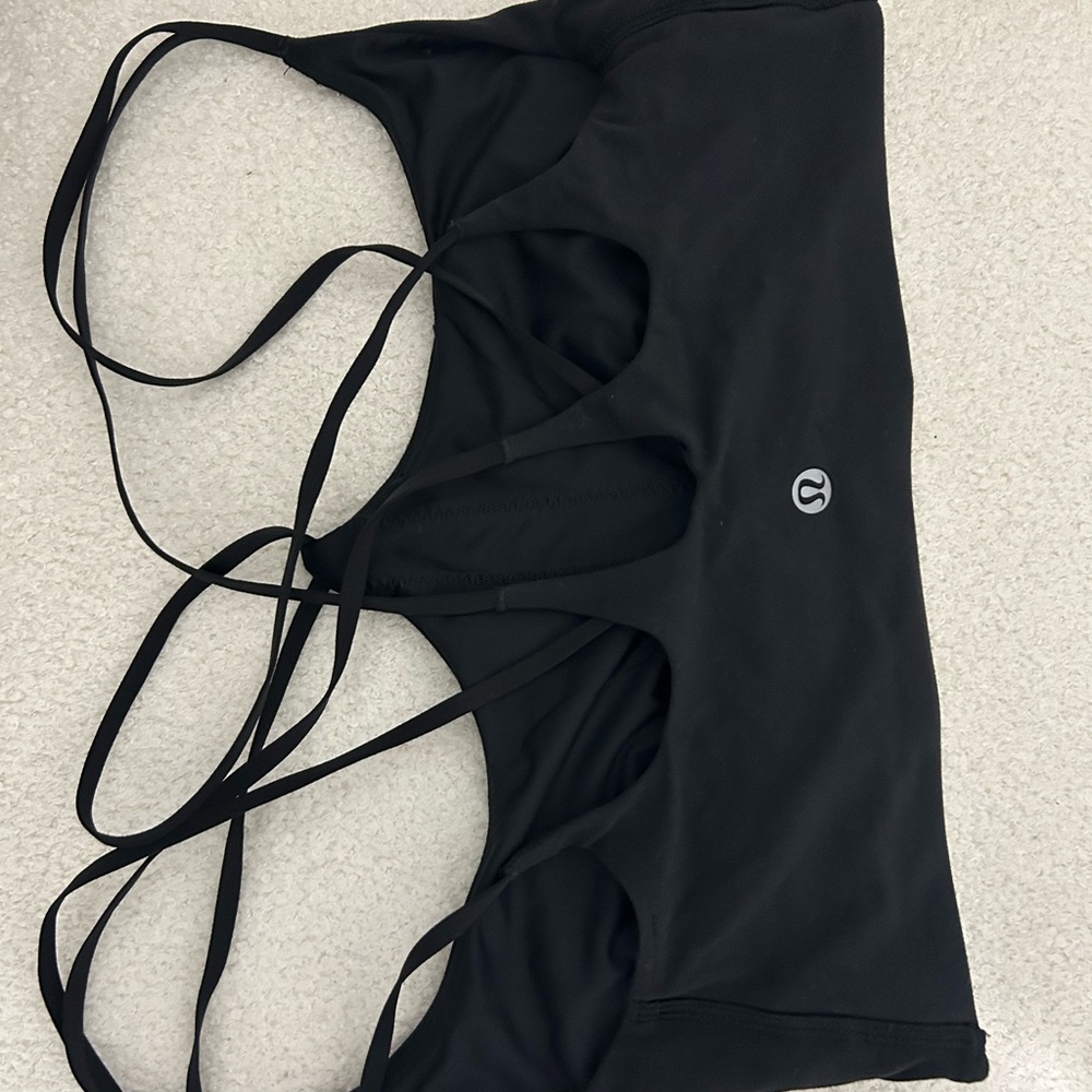 Lululemon Athletica Black Strappy Bra